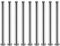 Aulpq Stainless Steel Door Hinge Pin, 9 pcs, Unfinished, Argent