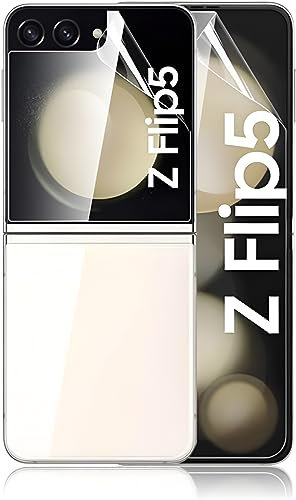 KP TECHNOLOGY Premium Film for Samsung Galaxy Z Flip 5 [1SET 3 PCS] Screen Protector Anti-Shock, HD Clear, Film for Samsung Galaxy Z Flip5 5G (2023)