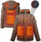 Brimekey Beheizbare Jacke, Heizjacke Herren mit Kapuze Winter zum Outdoor Motorsport Schifahren Wandern Tägliches Tragen