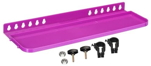 PATIKIL 34x12cm Easel Tray Replacement, Detachable Easel Tray Attachment Easel Tray Shelf Plastic for Artists Painting Brushes, Purple
