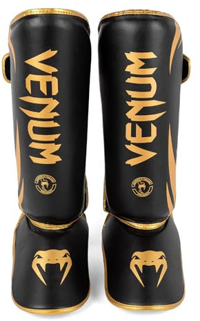 Venum Espinilleras Challenger Standup - Negro/Oro - L