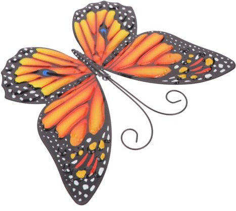 MAGICLULU Decorative Iron Butterflies Wanddeko Für Garten Und Zuhause Handgefertigte -schmetterlinge Lebendige Farben Wetterbeständig Einzigartiges Design Für Außenbereich