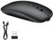 Wireless Mouse - 2.4GHz with USB Receiver, Rechargeable Silent Mice, Ultra-Long 10m Link Range, Adjustable 1600 DPI Cordless Mouse Compatible with Home Office Laptop Tablet Computer Macbook(Balck)