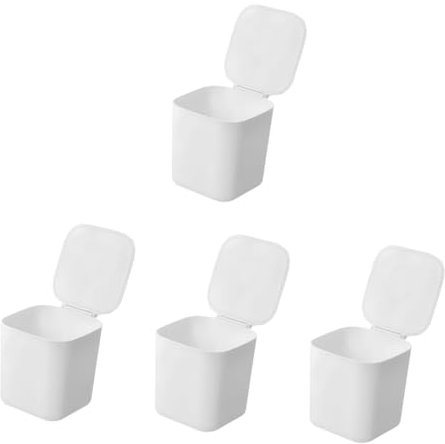 Alipis 4 Stück Aufbewahrungsbox Für Die Waschküche Wäscheperlen Organisationseimer Spender Für Waschseife Eimer Für Waschpulver Weiß Waschmittelregal Büro Pp Mini