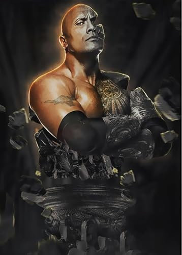 HfmQuisutron Holzpuzzle 1000 Teile Schauspieler Wrestler Dwayne.J Poster Erwachsenen-Spielzeug Dekompression Spiel Geschenk De81Pz