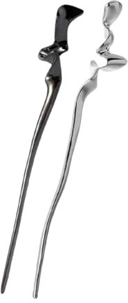 GXGM 2 Pièces Baguettes de Cheveux Femmes Bâtons de Cheveux Rétro Vintage Décoratif Beau et élégant tenez fermement Les Cheveux adapté à la Conception de Coiffure