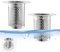 2 PCS Bodenablauf Filter aus Edelstahl, Abflussstopfen Waschbecken, Waschbeckenstöpsel mit Sieb, Abflussfilter Waschbeckenstöpsel Edelstahl, Waschbecken Abflusssieb für Küchen, Bad, 5.5*5.3*3.3 CM