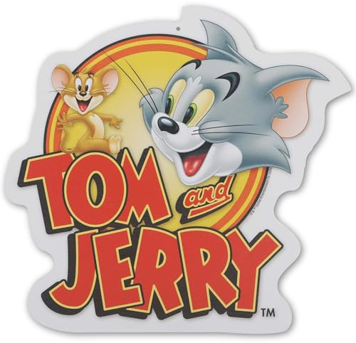 Tom and Jerry Opening Credits Metal Sign
