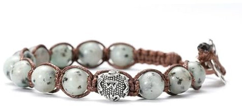 TIANXIAOQWE Braccialetto intrecciato tibetano buddismo con nodo multicolore corda regolabile uomo donna bracciali, Pietra Smalto Vetro, Zirconia cubica Agata Ossidiana