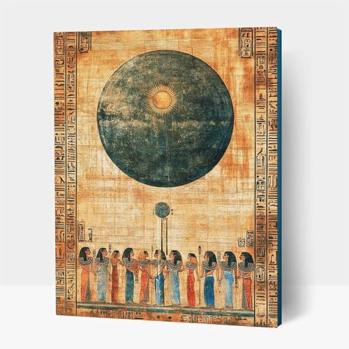 Diamond Painting kinder Ägypten Diamond Painting Wandgemälde, DIY Crystal art Cross Stickerei Basteln Erwachsene, Diamant Malen Nach Zahlen Erwachsene, Home Wand Dekor, Geschenke 100x135cm JXL1-1340