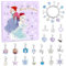 sudatong Schmuck-Adventskalender 2025 für Mädchen im Alter von 6–12 Jahren – DIY Frozen Charm Armband Making Kit mit 24 Überraschungen, Weihnachts-Countdown-Geschenk für Kinder