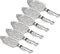Kissmii 6PCS Stainless Steel Absinthe Spoons Set Vintage Cocktail Bar Glass Cup Drinking Filter Hollowed Out Absinthe Spoon Set