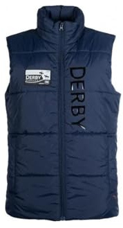 HKM Unisex Derby Quilted Vest, Deep Blue, M
