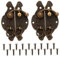 HOLIDYOYO 2Pièces Boucles de Verrouillage Rétro Bronze pour Coffres Armoires Accessoires Décoratifs Vintage Bronze Ancien