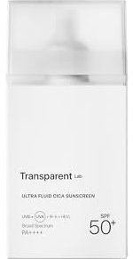 Transparent Lab Ultra Fluid Cica Sunscreen - Protezione solare con filtri UV fisici e chimici