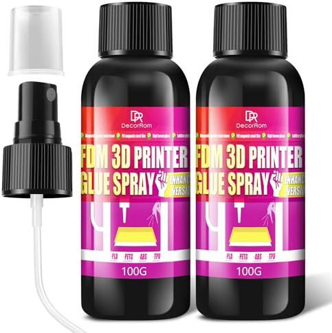 3D Druck Kleber, 200ml 3D Druck Kleber SprüHkleber, für TPU, ABS, PETG, PLA Reduziert Verzug Und HinterläSst Keine RüCkstäNde, Geeignet für Verschiedene 3D-Druckbetten, 3D Drucker ZubehöR Sprühkleber