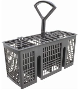 Universal Slimline Cutlery Basket Compatible with Bosch Neff Siemens Hotpoint Gorenje Whirpool Dishwasher Grey