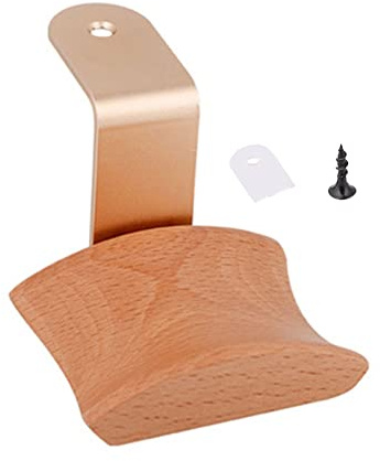 Soporte de madera para auriculares, organizador de gancho para colgar auriculares