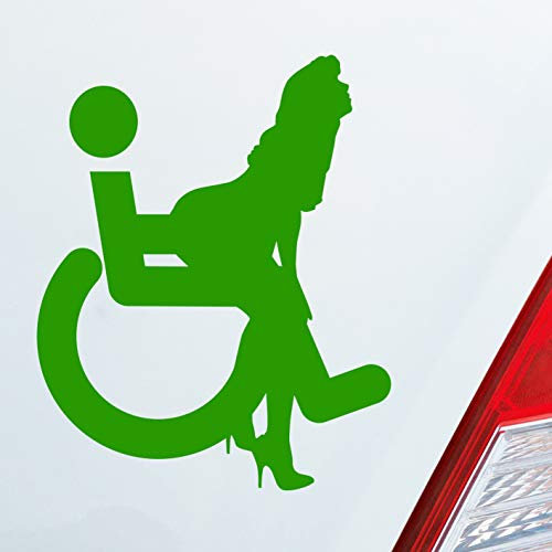 Hellweg Druckerei Rollstuhl Piktogramm Porn Shocker Auto Aufkleber Sticker Heckscheibenaufkleber
