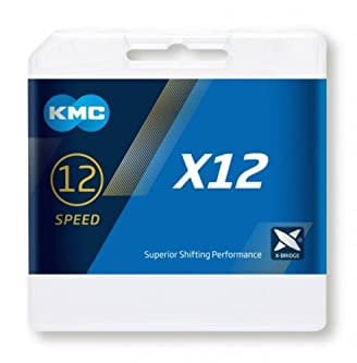 KMC Unisex – Erwachsene Ti-N Gold/Black X12 12-Fach Kette 1/2 x11/128, 126 Glieder, schwarz