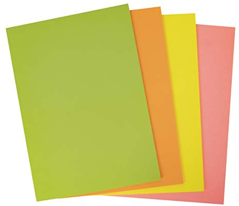 APLI 16216 Karton, fluoreszierend, A4, 170 g, 50 Blatt