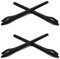 SOODASE Negro 2 pares Kit de goma de silicona Juego de patas de repuesto para Oakley Radar EV Path Gafas de sol