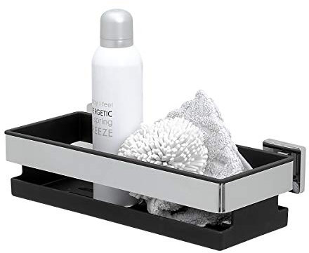 Tiger Dock Duschkorb, Premium-Duschablage aus verchromtem Edelstahl, mit herausnehmbaren Einsatz, B x H x T: 30 x 8 x 13,8 cm
