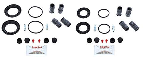 Bigg Red - Vorne & Hinten Bremssattel Reparatursatz - Kompatibel BMW 316 E46,328 E46,325 E46,323 E46,320 E46,318 E46 1998-2007