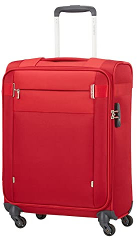Samsonite Citybeat - Spinner S (Länge: 35 cm), Handgepäck, 55 cm, 35 L, Rot (Red)