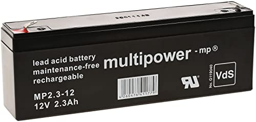 akku-net Bleiakku (multipower) MP2,3-12 ersetzt MP2,2-12 VDs, 12V, Lead-Acid