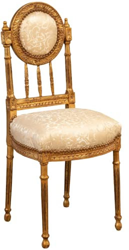 Biscottini Barock Stuhl 97x41x35,5 cm | Esszimmerstuhl handwerklich | Sessel & stühle Barock | Barock möbel für Schlaf- und Wohnzimmer