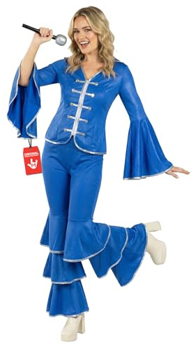 Fun Shack Dancing Queen Costume for Women - 70s Disco Outfit - 1970s Swedish Fancy Dress Party Attire, XX-Large