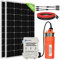 Sistema de bomba de agua de placa doble de 2 * 120W (240W+caja de batería+bomba de agua naranja 12V)