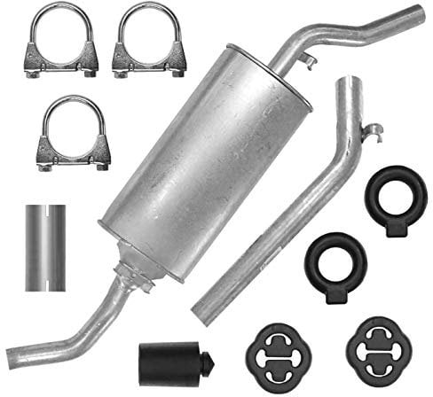 Adamot Endschalldämpfer Auspuff Endtopf für VW Golf II 2 1.0 1.3 1.6 1.8 1.6 D