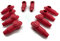 eXODA 10x Polschutzkappe Rot für Kabel 1,5 2,5 4 6 8 10 mm² qmm Kopf 14mm
