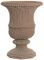 Casa Padrino Barock Blumenvase Terracotta Ø 40 x H. 52 cm - Handgefertigte Keramik Vase - Balkon Terrassen Garten Deko im Barockstil