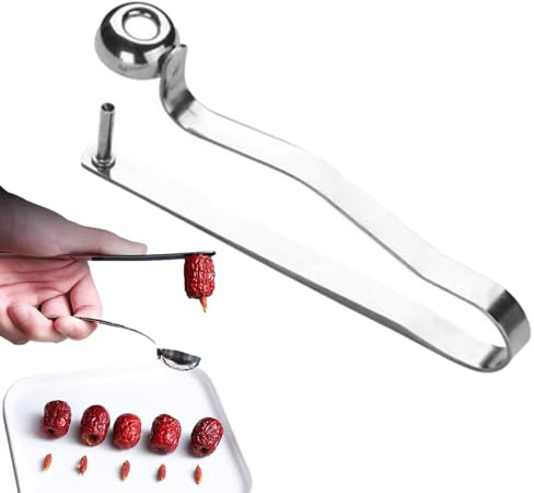 Teksome Kirschentkerner, Jujube-Entkerner - -Entkernungswerkzeug aus Edelstahl,Tragbarer Kirschkernentferner, Kirschkernentferner für Trauben, Kirschen