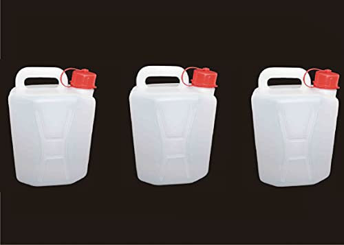 NUOVA PLASTICA ADRIATICA - Tanica per Acqua, Contenitori per Liquidi da 5 Litri, 3 unità