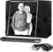 LOOXIS Photo en Verre Avec Socle Lumineux - Votre Propre Image Gravée au Laser Dans du Véritable Verre Viamant - Cadeau Personnalisé (L Portrait)