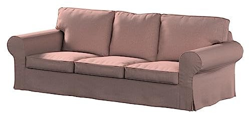 dekoria Ersatz für Bezug für Ektorp 3-Sitzer Schlafsofa, ALTES Modell Sofahusse passend für Modell Ektorp Altrosa