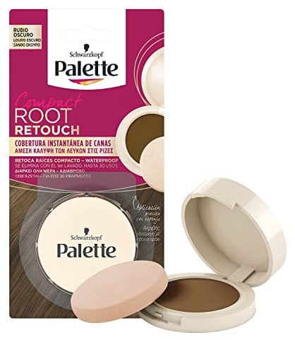 Palette Compact Root Retouch Retoca Raíces polvo compacto – Rubio Oscuro – Cubre Canas 1 unidad