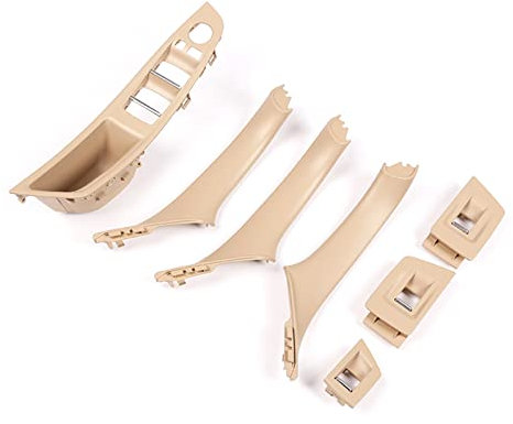 LIMBQS Türinnengriff für BMW F10 F11 F18, Innentürverkleidungsknopf Innenfenstertürgriffversteller für BMW 5er (Beige)