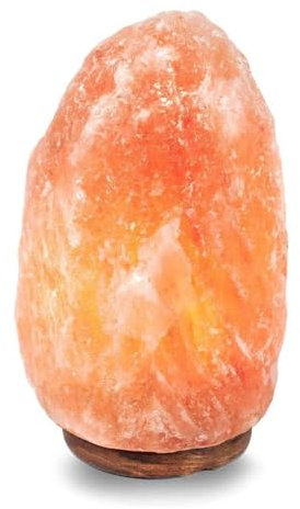 PLUS HOME Lámpara de Sal 8-10kg del Himalaya Natural + 1 Bombilla de Led de Enchufe Europeo