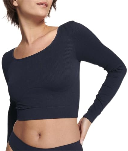 Sloggi Women's sloggi EVER Infused Aloe Crop top LS, BLACK