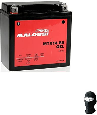 COMPATIBILE CON MOTO GUZZI Nevada S (LMH00) 750 dal 2010 al 2011 BATTERIA IN GEL MALOSSI MTX14-BS GIA' PRONTA ALL’USO ATTIVA BATTERIE 12 AH AMPERE 12 VOLT PER MOTO SCOOTER