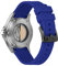 Kai Tian 22mm Edle Gebogene Band Gummi Blau (schwarze Schnalle) Uhrenarmband Fit Uhrenarmband für Männer Frauen