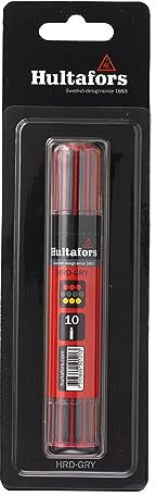 Hultafors Dry Marker Refill Graphite/Red/Yellow (10)