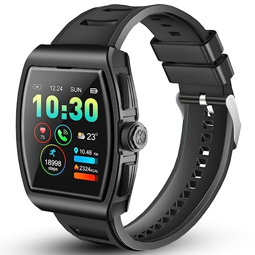 artfone Smart Watch (Answer/Make Calls), 1.54 Fitness Watch with Blood Oxygen Heart Rate Sleep Stress Monitor, Calculator, Step Counter Watch, Smartwatch for iOS Android