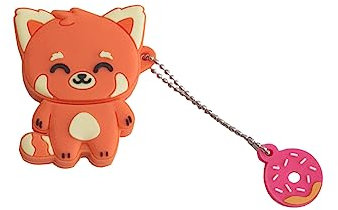 WONDEE Geschenk für Frauen, Mr Wonderful USB Stick Lustig 32 GB Design Roter Panda, Original Geburtstagsgeschenk für Frauen und Mädchen –USB Stick Süß Zum Verschenken, Gadgets für Frauen und Mädchen