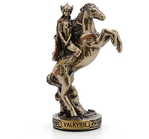 Veronese Design Norse Gods Miniature Figurine (Valkyrie, Bronze)